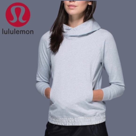 Lululemon All Good Pullover Heathered Silver - Size 6 - Picture 8 of 8